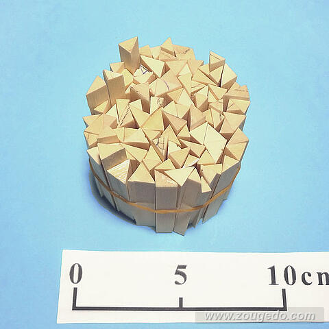 【象牙材料】断ち端三角14