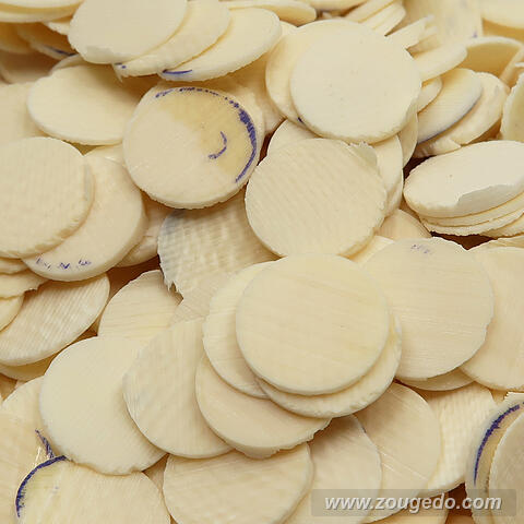 【象牙材料】ボタン型薄9・30g