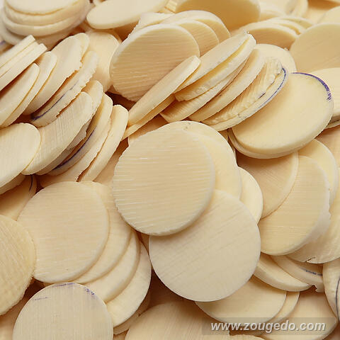 【象牙材料】ボタン型薄12・50g