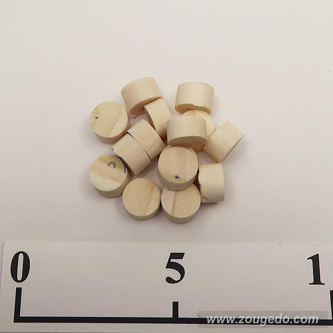 【象牙材料】ボタン型特厚12皮付き・20g