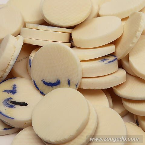 【象牙材料】ボタン型中14・25g