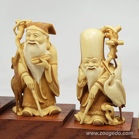 【本象牙】七福神（大）