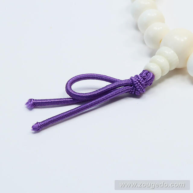 【本象牙】腕輪念珠・28玉・8×6mm・男女兼用