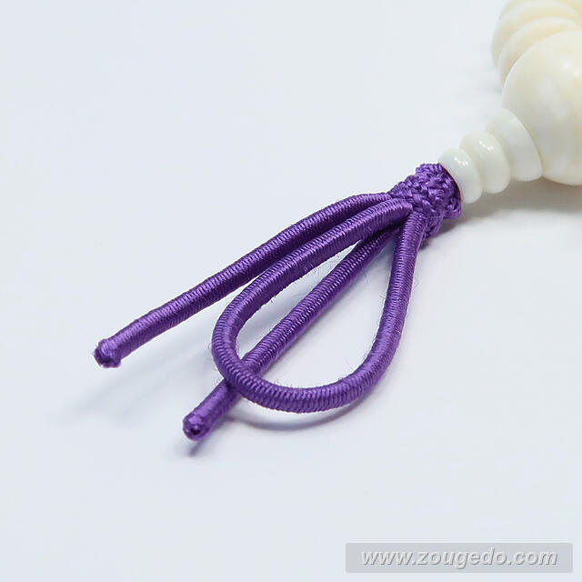 【本象牙】腕輪念珠・52玉・8×3mm・男女兼用