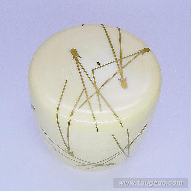 【本象牙】蒔絵なつめ（松葉）