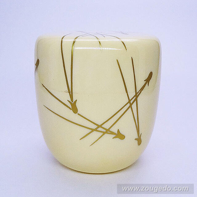 【本象牙】蒔絵なつめ（松葉）