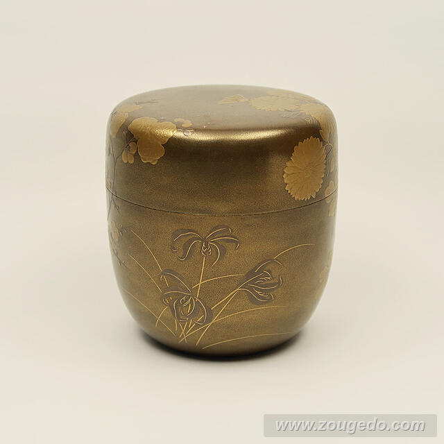 【本象牙】蒔絵大なつめ