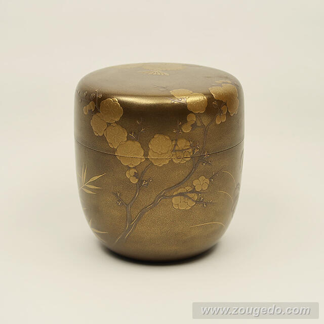 【本象牙】蒔絵大なつめ