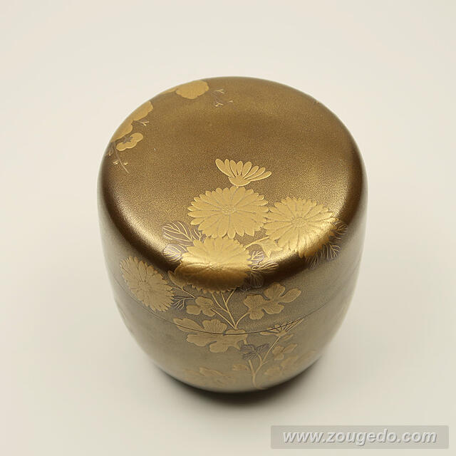 【本象牙】蒔絵大なつめ