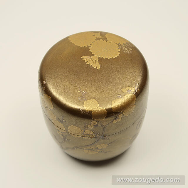 【本象牙】蒔絵大なつめ