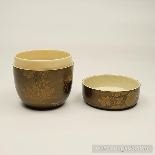 【本象牙】蒔絵大なつめ