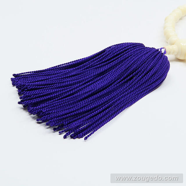 【本象牙】略式片手・43玉・女物・新松房