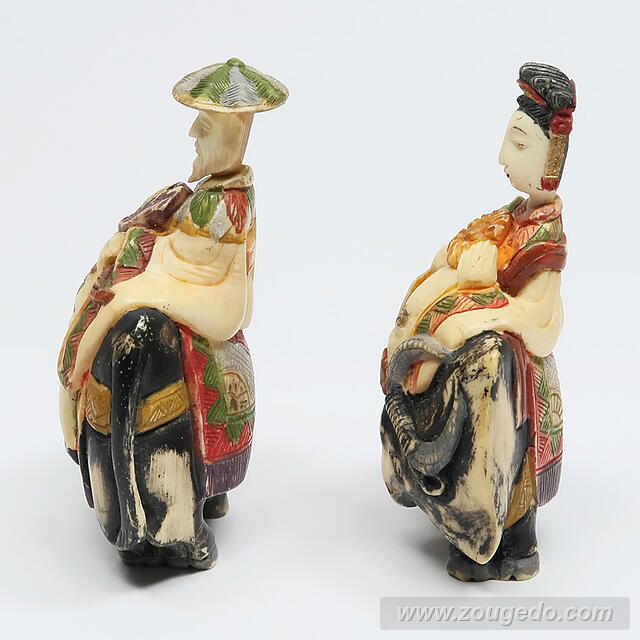 【本象牙】乗ったり（水牛）