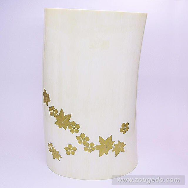 【本象牙】蒔絵花筒