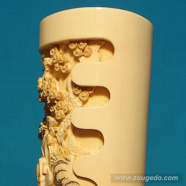 【本象牙】花筒（七福神）