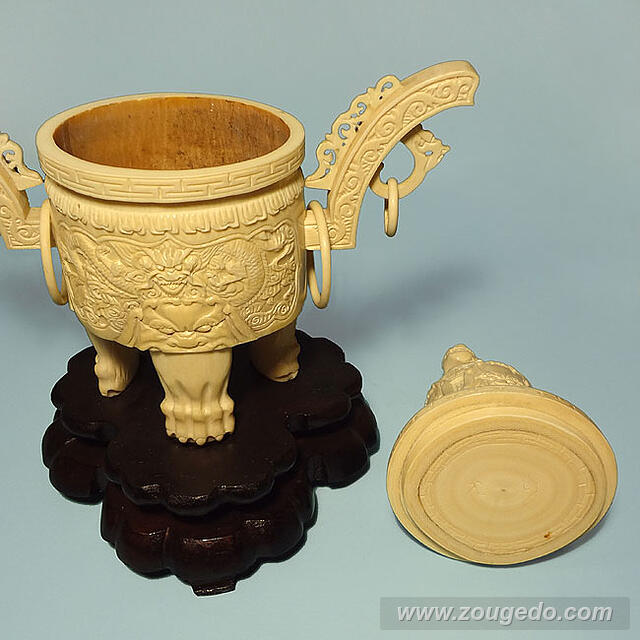 【本象牙】香炉572