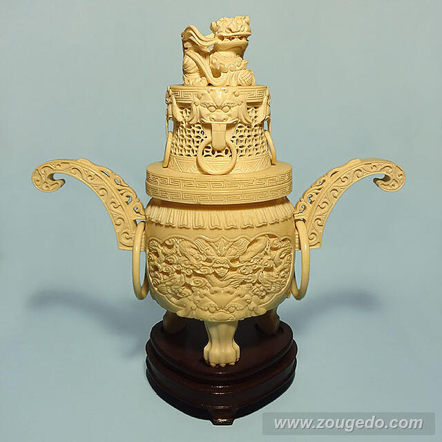 【本象牙】香炉573