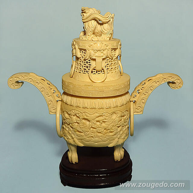 【本象牙】香炉573