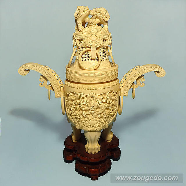 【本象牙】香炉574