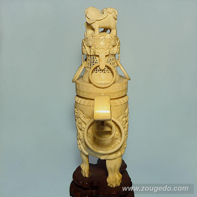 【本象牙】香炉574