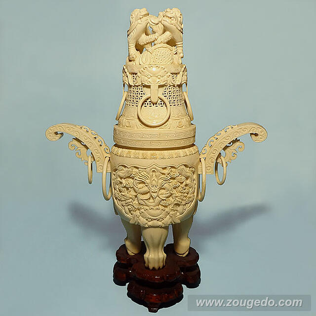 【本象牙】香炉575