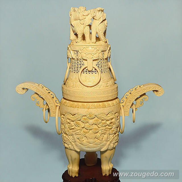 【本象牙】香炉575