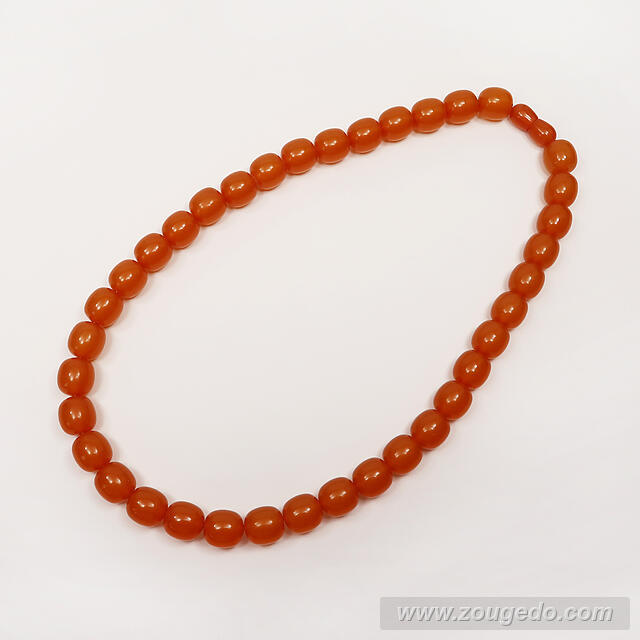 【琥珀ネックレス】ロザリー