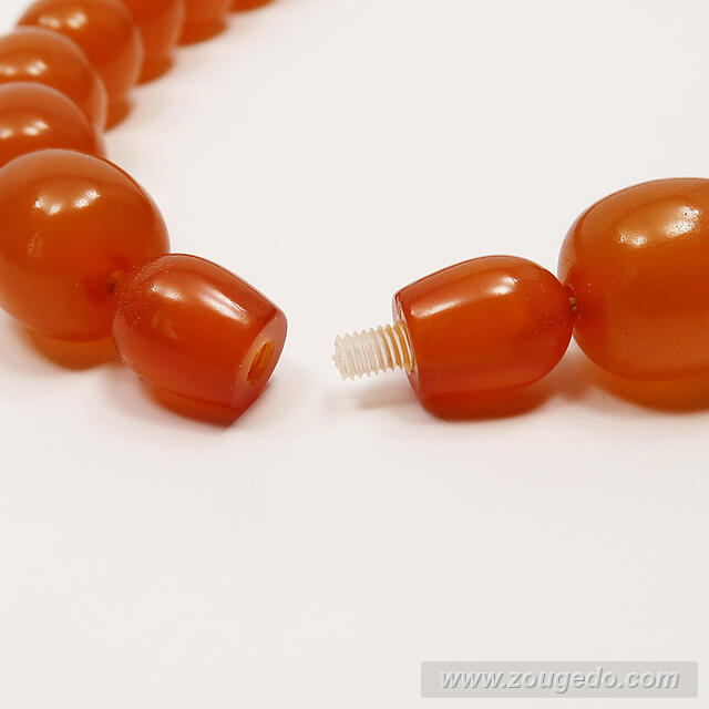 【琥珀ネックレス】ロザリー