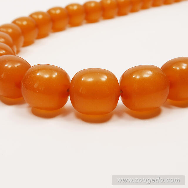 【琥珀ネックレス】ロザリー（L）