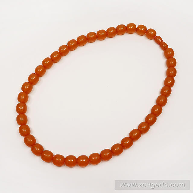 【琥珀ネックレス】ロザリー（L）