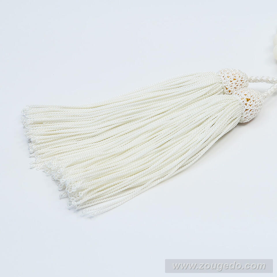 【本象牙】略式片手・32玉・丸玉・女物・正絹頭付き房