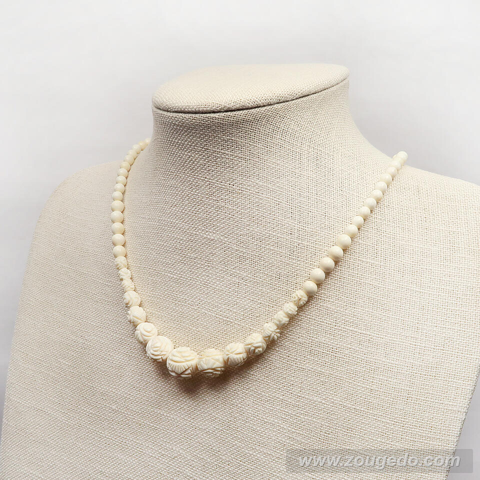 【本象牙ネックレス】サリー