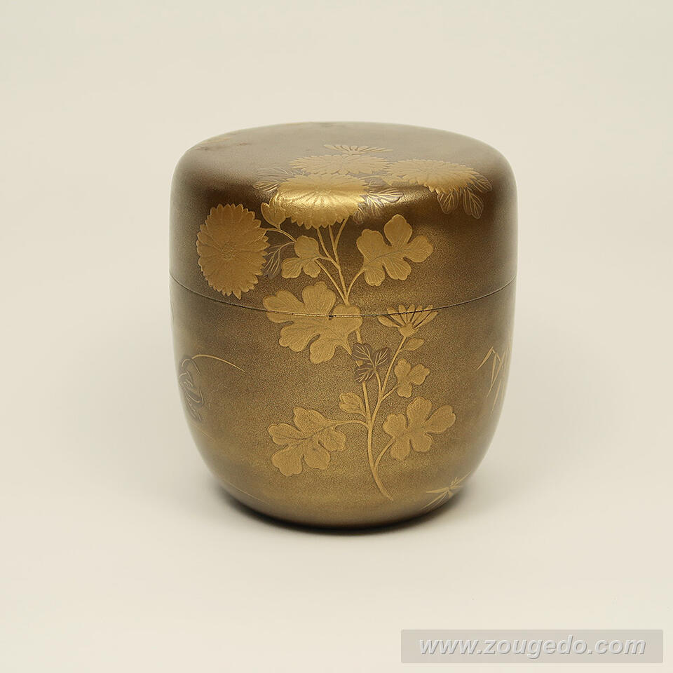 【本象牙】蒔絵大なつめ