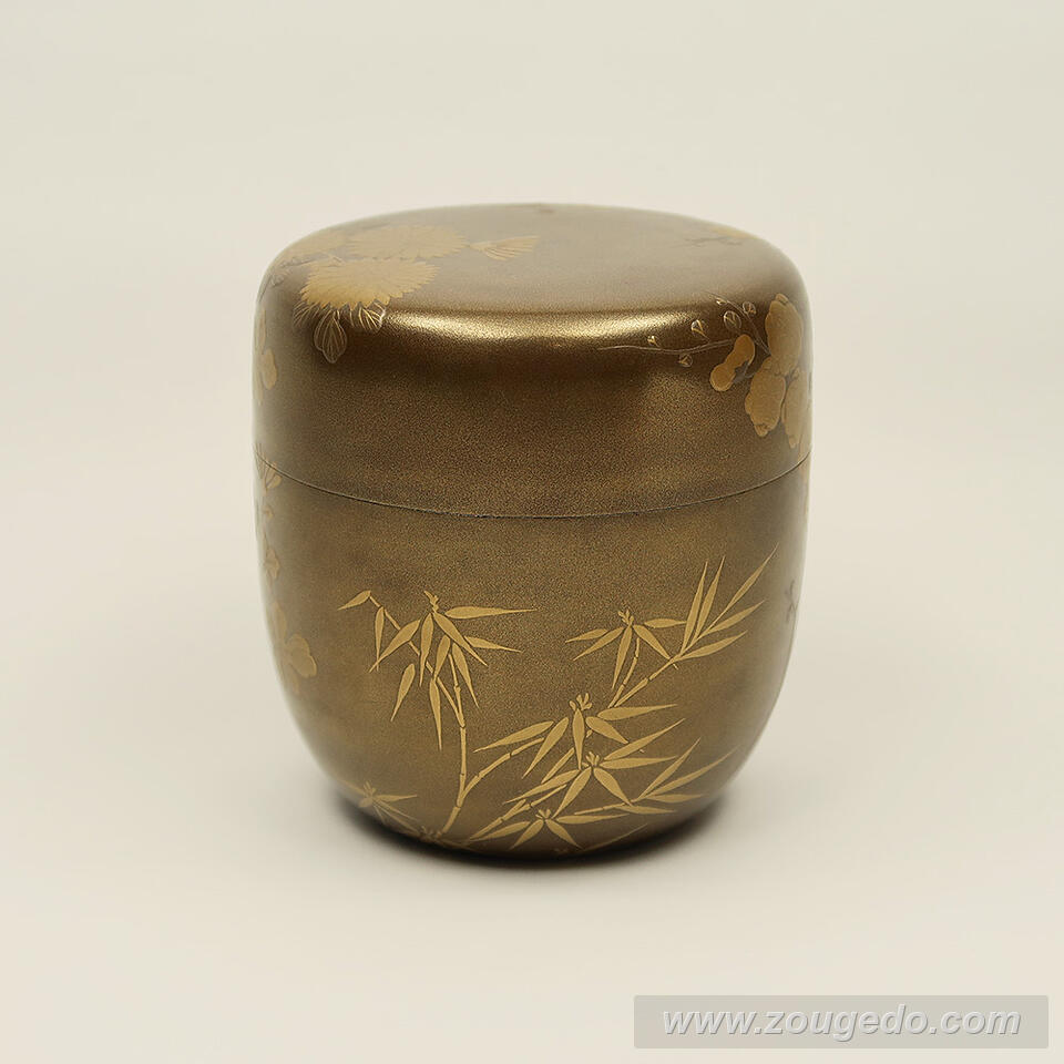 【本象牙】蒔絵大なつめ