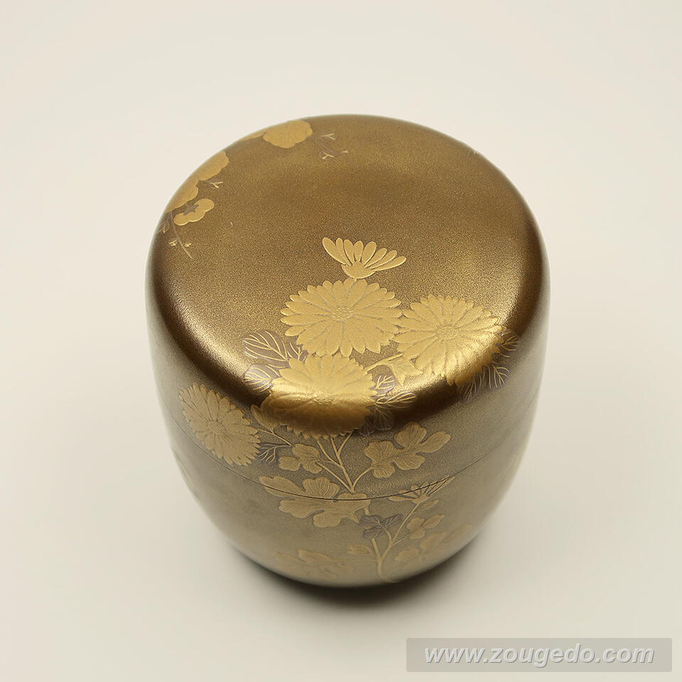 【本象牙】蒔絵大なつめ