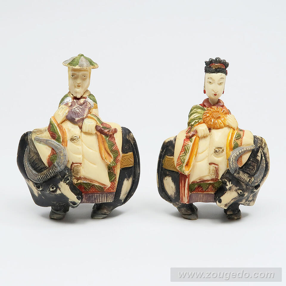 【本象牙】乗ったり（水牛）