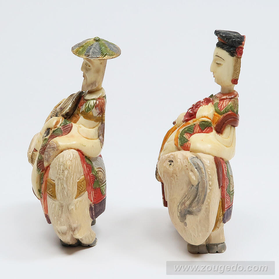 【本象牙】乗ったり（羊）