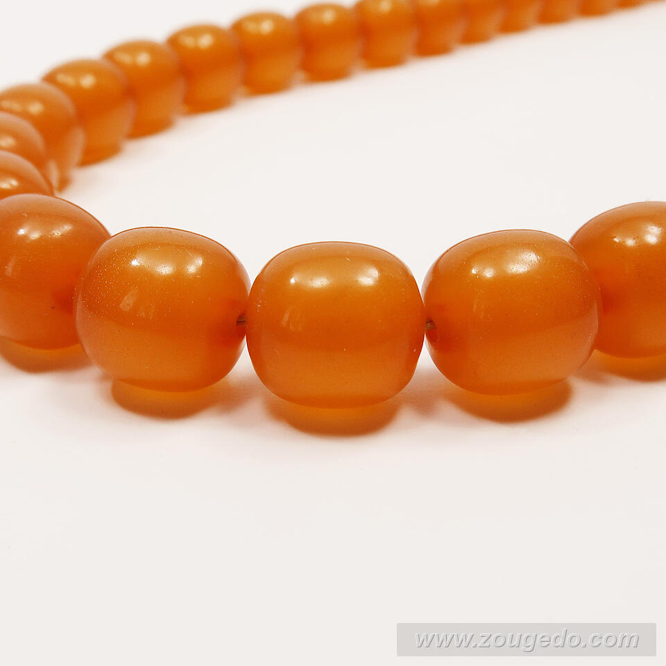 【琥珀ネックレス】ロザリー（L）