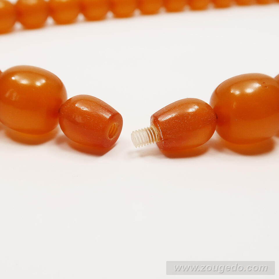 【琥珀ネックレス】ロザリー（L）