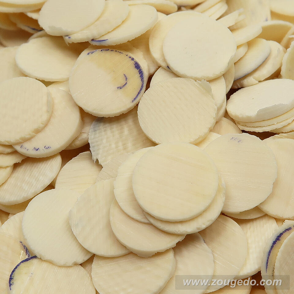 【象牙材料】ボタン型薄9・30g