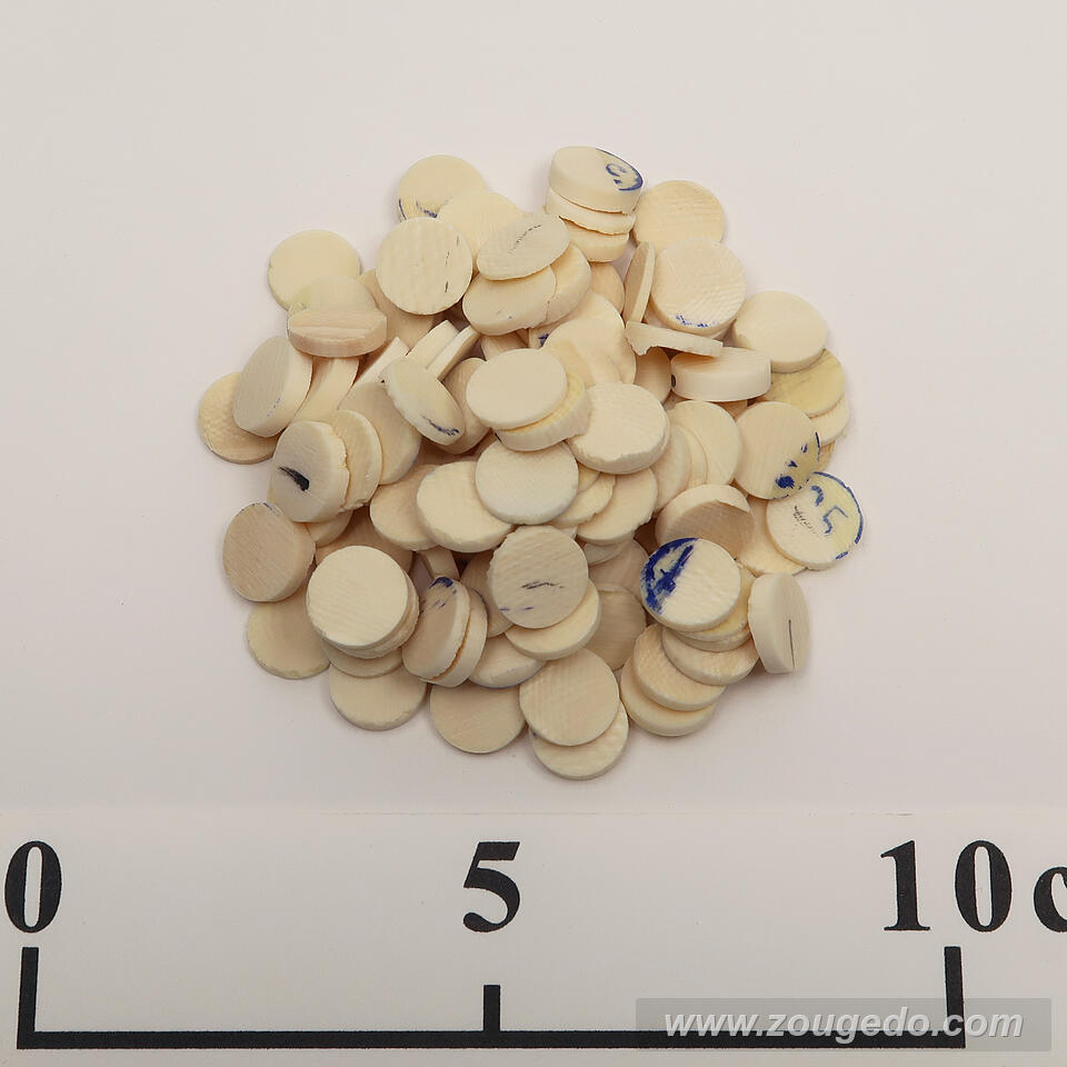 【象牙材料】ボタン型中11・35g