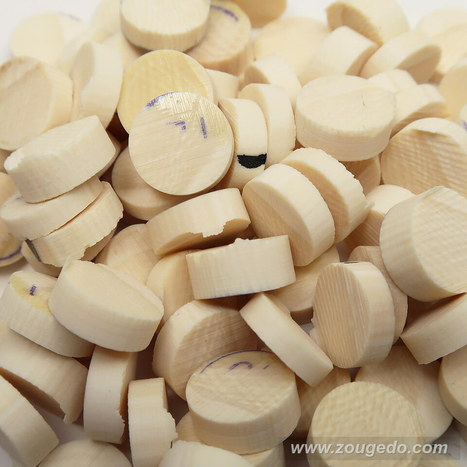 【象牙材料】ボタン型厚11皮付き・50g