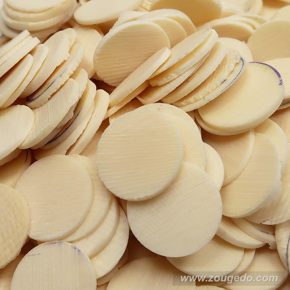 【象牙材料】ボタン型薄12・50g