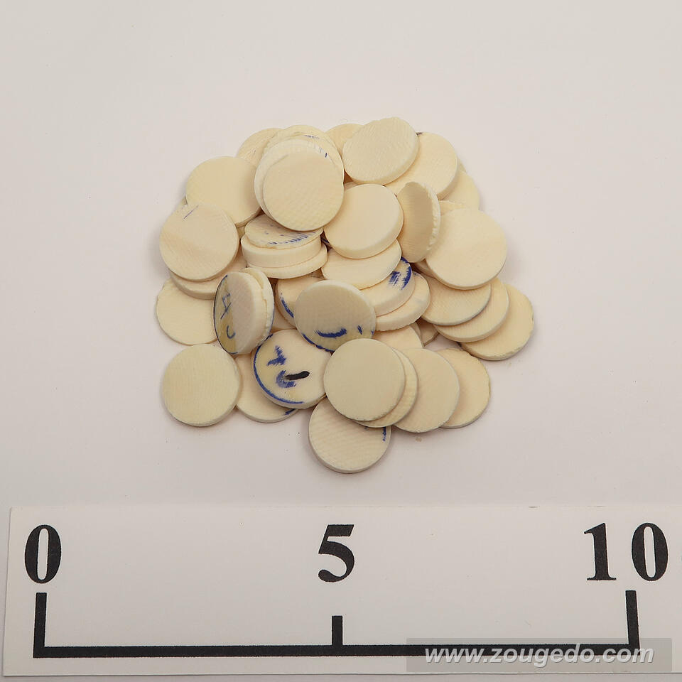 【象牙材料】ボタン型中14・25g